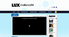 Desktop Screenshot of luxmallorca.tv