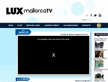 Tablet Screenshot of luxmallorca.tv